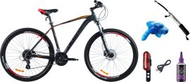 Акція на Набір Велосипед Ardis Tucan 29" 18" 2023 Помаранчевий + Ліхтар задній Jing Yi JY-6055T + Насос Bee Pumps ZF-025-1 алюмінієвий + Мийка для ланцюга Kenli KL-7000 + Мастило для ланцюга WELDTITE 03047 100 мл (02611-180-1+04607+10240_bpm+32130_knl+LUB-77-27) від Rozetka