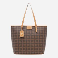 Акція на Сумка шоппер жіноча U.S. Polo Assn Signature Tote Bag 670851915 Коричнева ( 1159831825) від Rozetka