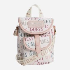 Акція на Сумка крос-боді через плече жіноча маленька Guess 349748724 Молочна від Rozetka