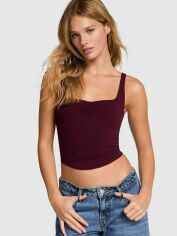 Акція на Топ жіночий Victoria's Secret 538528491 M Бордовий від Rozetka