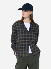 Акція на Сорочка оверсайз жіноча Uniqlo 268190941 XS Синій/Зелений  в клітинку ( 1159831875) від Rozetka