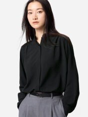 Акція на Блузка жіноча Uniqlo 107165247 L Чорна від Rozetka
