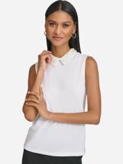 Акція на Блузка жіноча Karl Lagerfeld 659215214 XL Біла від Rozetka