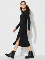 Акція на Сукня-футболка міді осіння жіноча Uniqlo 636111631 L Чорна ( 1159831992) від Rozetka
