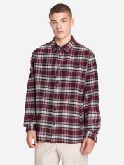 Акція на Сорочка бавовняна чоловіча Armani Exchange 466230095 XL Бордова від Rozetka