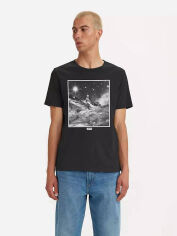 Акція на Футболка бавовняна довга чоловіча Levi's 673251635 XL Чорна від Rozetka