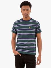 Акція на Футболка бавовняна довга чоловіча U.S. Polo Assn 898390234 XL Зелена від Rozetka