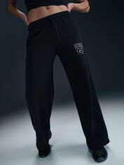 Акція на Спортивні штани на флісі жіночі Nike Sportswear Club Fleece HJ0869-010 L Чорні від Rozetka