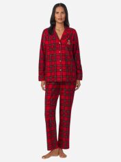 Акція на Піжама (сорочка + штани) жіноча Ralph Lauren 65448193 S Червона від Rozetka