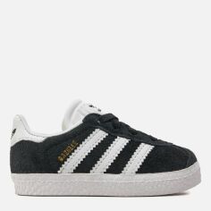 Акція на Дитячі кеди для дівчинки Adidas Gazelle Cf El I IH0338 24 Cblack/Ftwwht/Ftwwht від Rozetka