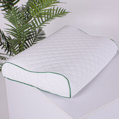 Акція на Подушка ортопедическая Wave Perforated 6040 Steep Line Aloe Vera MirSon 40х58 см від Podushka