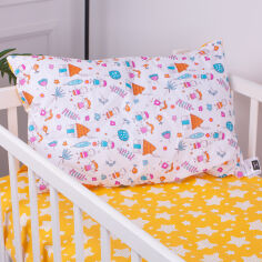 Акція на Подушка детская антиаллергенная 3801 Kids Time 18-0002 Sweet Home EcoSilk MirSon 40х60 см від Podushka