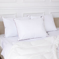 Акція на Подушка пуховая трехкамерная низкая 2772 Delicate Classic MirSon 50х70 см від Podushka
