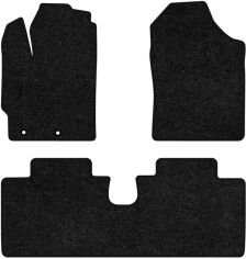 Акція на Ворсові килимки EVAtech Standard в салон авто для Toyota Yaris (III) (XP13) 5-doors 2011-2020 3 покоління Htb USA Чорний кант від Rozetka