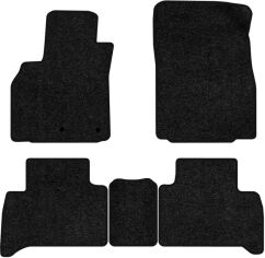 Акція на Ворсові килимки EVAtech Standard в салон авто для Renault Grand Scenic (III) 5 seats (non-moving armrest) AT 2009-2015 3 покоління Minivan EU Чорний кант від Rozetka