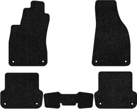 Акція на Ворсові килимки EVAtech Standard в салон авто для Seat Exeo MT 2008-2013 1 покоління Combi EU Чорний кант від Rozetka