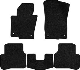 Акція на Ворсові килимки EVAtech Standard в салон авто для Volkswagen Passat (B6) (without armrest) 2005-2010 6 покоління Sedan EU Чорний кант від Rozetka