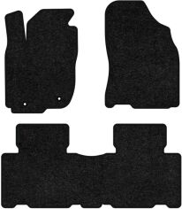 Акція на Ворсові килимки EVAtech Standard в салон авто для Toyota RAV4 (XA40) (closed threshold) 2013-2016 4 покоління SUV USA Чорний кант від Rozetka