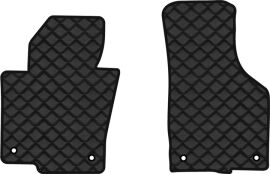 Акція на Килимки з екошкіри EVAtech ECO в салон авто передні для Passat (B6) (without armrest) Volkswagen 2005-2010 6 покоління Combi EU Екошкіра чорна з чорною ниткою чорний кант від Rozetka