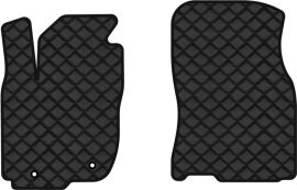 Акція на Килимки з екошкіри EVAtech ECO в салон авто передні для RAV4 (XA40) (closed threshold) Restyling Toyota 2016-2018 4 покоління SUV USA Екошкіра чорна з чорною ниткою чорний кант від Rozetka