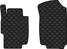 Акція на Килимки з екошкіри EVAtech ECO в салон авто передні для Accord MT (Mechanical seats) Honda 2003-2008 7 покоління Combi EU Екошкіра чорна з чорною ниткою чорний кант від Rozetka