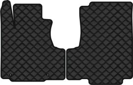 Акція на Килимки з екошкіри EVAtech ECO в салон авто передні для CR-V (without armrest) Honda 2007-2012 3 покоління SUV USA Екошкіра чорна з чорною ниткою чорний кант від Rozetka