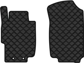 Акція на Килимки з екошкіри EVAtech ECO в салон авто передні для Accord MT (Mechanical seats) Honda 2003-2008 7 покоління Combi EU Екошкіра чорна з чорною ниткою чорний кант від Rozetka