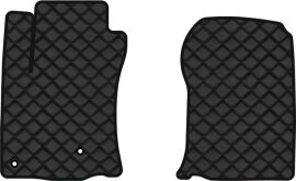Акція на Килимки з екошкіри EVAtech ECO в салон авто передні для GX 460  5 seats Lexus 2009-2013 2 покоління SUV EU Екошкіра чорна з чорною ниткою чорний кант від Rozetka