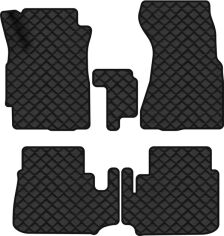 Акція на Килимки з екошкіри EVAtech ECO в салон авто для CR-V (RD1) MT Honda 1996-2001 1 покоління SUV EU Екошкіра чорна з чорною ниткою чорний кант від Rozetka