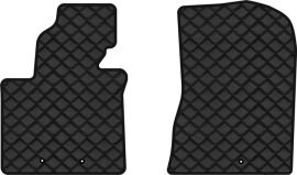 Акція на Килимки з екошкіри EVAtech ECO в салон авто передні для Sorento (XM) 7 seats Restyling Kia 2012-2014 2 покоління SUV Korea Екошкіра чорна з чорною ниткою чорний кант від Rozetka