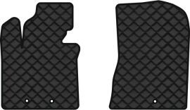 Акція на Килимки з екошкіри EVAtech ECO в салон авто передні для Sorento (XM) 7 seats Restyling Kia 2012-2014 2 покоління SUV USA Екошкіра чорна з чорною ниткою чорний кант від Rozetka