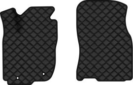 Акція на Килимки з екошкіри EVAtech ECO в салон авто передні для RAV4 (XA40) (closed threshold) Restyling Toyota 2016-2018 4 покоління SUV USA Екошкіра чорна з чорною ниткою чорний кант від Rozetka