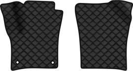 Акція на Килимки з екошкіри EVAtech ECO в салон авто передні для Mii 5-doors Seat 2011-2021 1 покоління Htb EU Екошкіра чорна з чорною ниткою чорний кант від Rozetka