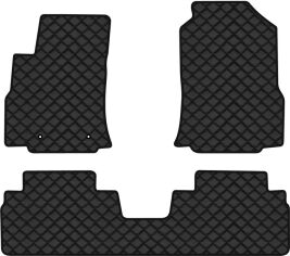 Акція на Килимки з екошкіри EVAtech ECO в салон авто для Ascent 7 seats Subaru 2018 1 покоління SUV USA Екошкіра чорна з чорною ниткою чорний кант від Rozetka