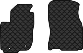 Акція на Килимки з екошкіри EVAtech ECO в салон авто передні для RAV4 (XA40) (closed threshold) Toyota 2013-2016 4 покоління SUV USA Екошкіра чорна з чорною ниткою чорний кант від Rozetka