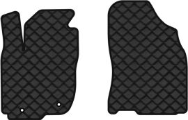 Акція на Килимки з екошкіри EVAtech ECO в салон авто передні для RAV4 (XA40) (closed threshold) Toyota 2013-2016 4 покоління SUV USA Екошкіра чорна з чорною ниткою чорний кант від Rozetka