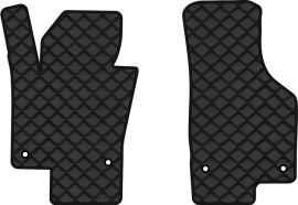 Акція на Килимки з екошкіри EVAtech ECO в салон авто передні для Passat (B6) (without armrest) Volkswagen 2005-2010 6 покоління Combi EU Екошкіра чорна з чорною ниткою чорний кант від Rozetka
