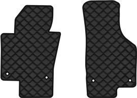 Акція на Килимки з екошкіри EVAtech ECO в салон авто передні для Passat (B6) (without armrest) Volkswagen 2005-2010 6 покоління Combi EU Екошкіра чорна з чорною ниткою чорний кант від Rozetka