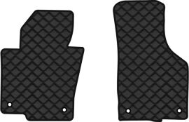 Акція на Килимки з екошкіри EVAtech ECO в салон авто передні для Passat (B6) (without armrest) Volkswagen 2005-2010 6 покоління Combi EU Екошкіра чорна з чорною ниткою чорний кант від Rozetka