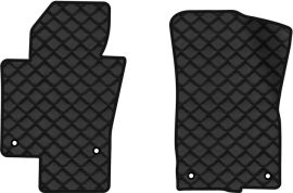 Акція на Килимки з екошкіри EVAtech ECO в салон авто передні для Passat (B6) (without armrest) Volkswagen 2005-2010 6 покоління Combi EU Екошкіра чорна з чорною ниткою чорний кант від Rozetka