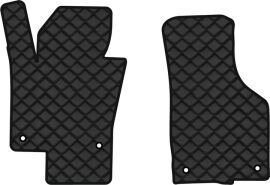 Акція на Килимки з екошкіри EVAtech ECO в салон авто передні для Passat (B6) (without armrest) Volkswagen 2005-2010 6 покоління Combi EU Екошкіра чорна з чорною ниткою чорний кант від Rozetka
