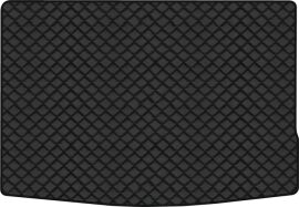 Акція на Килимок з екошкіри EVAtech ECO в багажник авто для Golf Plus MT Restyling Volkswagen 2009-2014 1 покоління Minivan EU Екошкіра чорна з чорною ниткою чорний кант від Rozetka