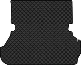 Акція на Килимок з екошкіри EVAtech ECO в багажник авто для Land Cruiser (100) 7 seats Restyling Toyota 2003-2007 1 покоління SUV EU Екошкіра чорна з чорною ниткою чорний кант від Rozetka