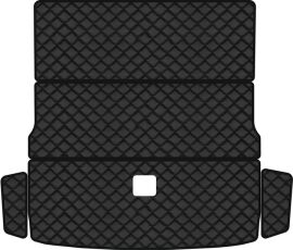 Акція на Килимок з екошкіри EVAtech ECO в багажник авто для Passat (B6) (without armrest) Volkswagen 2005-2010 6 покоління Combi EU Екошкіра чорна з чорною ниткою чорний кант від Rozetka