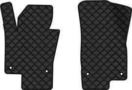 Акція на Килимки з екошкіри EVAtech ECO в салон авто передні для Passat (B6) (without armrest) Volkswagen 2005-2010 6 покоління Combi EU Екошкіра чорна з чорною ниткою чорний кант від Rozetka