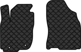 Акція на Килимки з екошкіри EVAtech ECO в салон авто передні для RAV4 (XA40) (open threshold) Restyling Toyota 2016-2018 4 покоління SUV USA Екошкіра чорна з чорною ниткою чорний кант від Rozetka