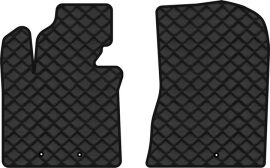 Акція на Килимки з екошкіри EVAtech ECO в салон авто передні для Sorento (XM) 5 seats Restyling Kia 2012-2014 2 покоління SUV Korea Екошкіра чорна з чорною ниткою чорний кант від Rozetka