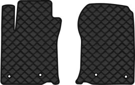 Акція на Килимки з екошкіри EVAtech ECO в салон авто передні для GX 460  5 seats Restyling Lexus 2013-2016 2 покоління SUV EU Екошкіра чорна з чорною ниткою чорний кант від Rozetka