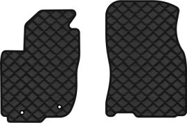 Акція на Килимки з екошкіри EVAtech ECO в салон авто передні для RAV4 (XA40) (open threshold) Restyling Toyota 2016-2018 4 покоління SUV EU Екошкіра чорна з чорною ниткою чорний кант від Rozetka