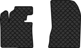 Акція на Килимки з екошкіри EVAtech ECO в салон авто передні для Sorento (XM) (Floor Gas Pedal) 5 seats Kia 2009-2012 2 покоління SUV EU Екошкіра чорна з чорною ниткою чорний кант від Rozetka